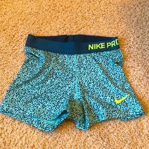 Nike Pro Colorful Spandex Shorts